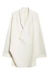 Rick Owens Arrowhead Oversize Virgin Wool Jacket In Dinge