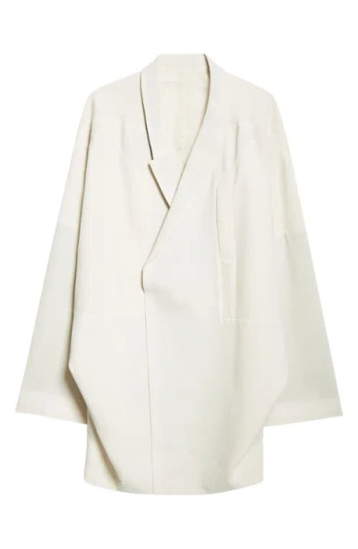 Rick Owens Arrowhead Oversize Virgin Wool Jacket In Dinge