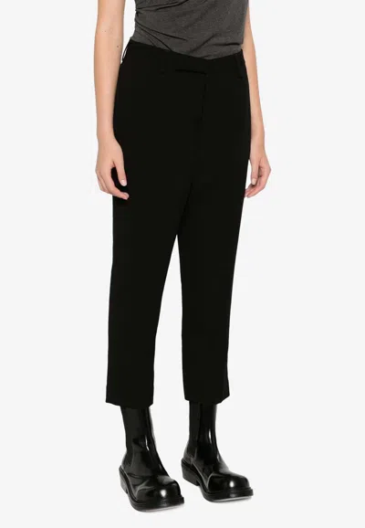Rick Owens Astaires Porterville Cropped Pants In Black