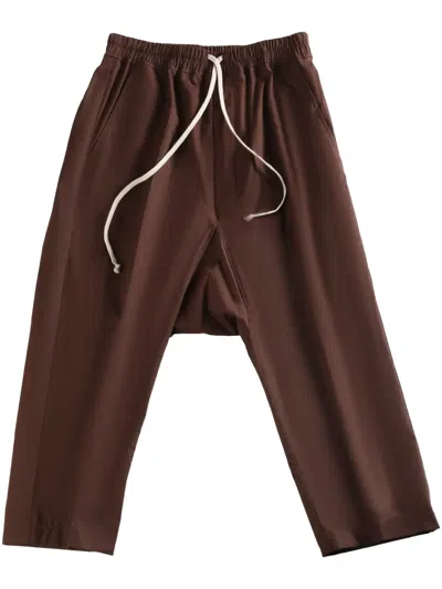 Rick Owens Astaires Trousers In Brown