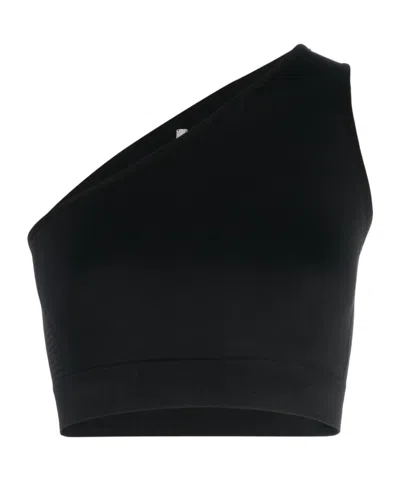 Rick Owens Asymmetric Bra Top In Black