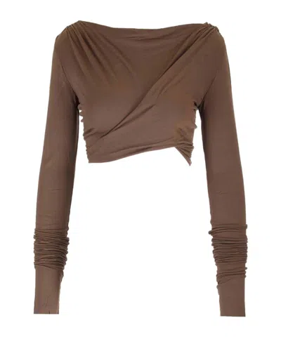 RICK OWENS ASYMMETRIC-DESIGN TOP