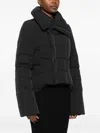 Rick Owens Contemporary Padded Jackets High Collar In Black