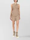 Rick Owens Top With Crossover In Brown