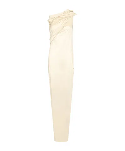 Rick Owens Asymmetric Dress In Neutral