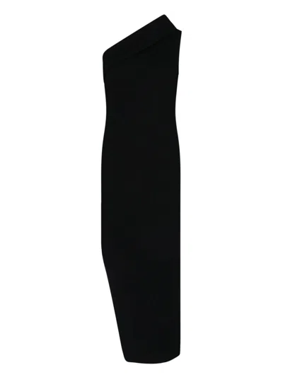 RICK OWENS ASYMMETRIC MAXI DRESS