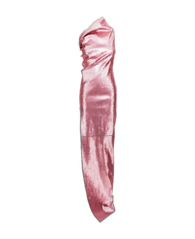 RICK OWENS RICK OWENS ASYMMETRIC SEQUINED	SIDE SLIT MAXI DRESS