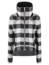 Rick Owens Asymmetric Short Wool Jacket With High Collar In Multi