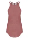 Rick Owens Asymmetric Sleeveless Tank Top In Pink