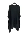Rick Owens Asymmetric Tunic Minidress In Black