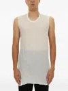 Rick Owens Sleeveless Top With Gradient Effect And Relaxed Fit In White