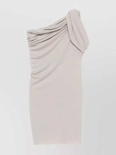 RICK OWENS ASYMMETRICAL COTTON TANK TOP