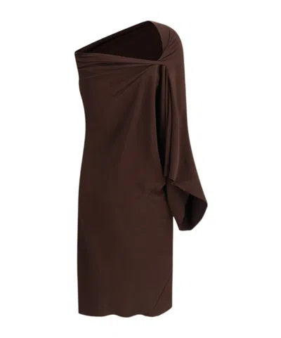 Rick Owens Asymmetrical Dress In Black
