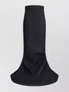 Rick Owens Asymmetrical Hem Long Skirt In Black