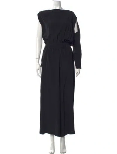 Pre-owned Rick Owens Asymmetrical Jumpsuit In Black