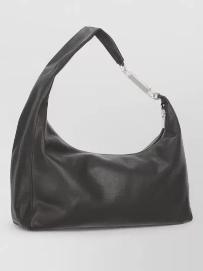 Rick Owens Asymmetrical Leather Shoulder Bag Metal Hardware