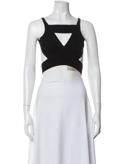 Pre-owned Rick Owens Asymmetrical Sleeveless Crop Top In White