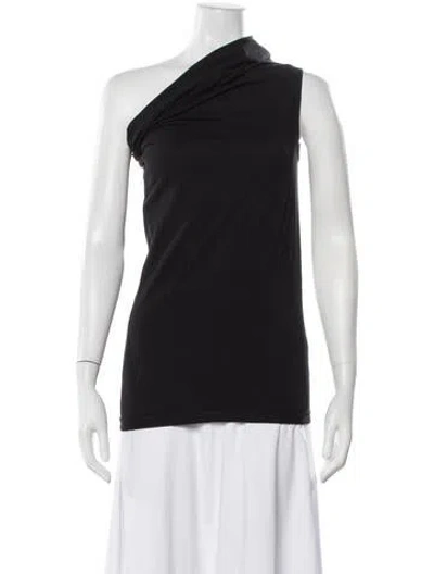 Pre-owned Rick Owens Asymmetrical Sleeveless Top In Black