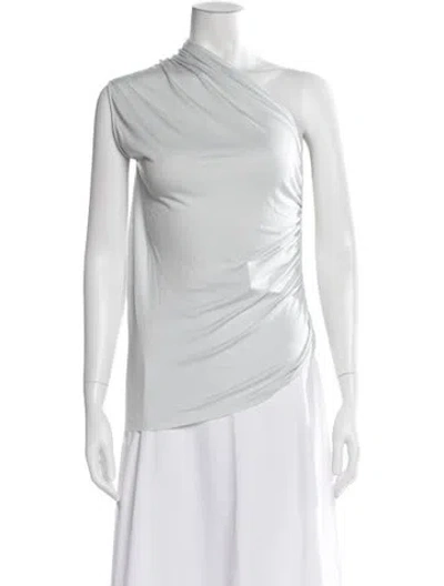 Pre-owned Rick Owens Asymmetrical Sleeveless Top In Neutral
