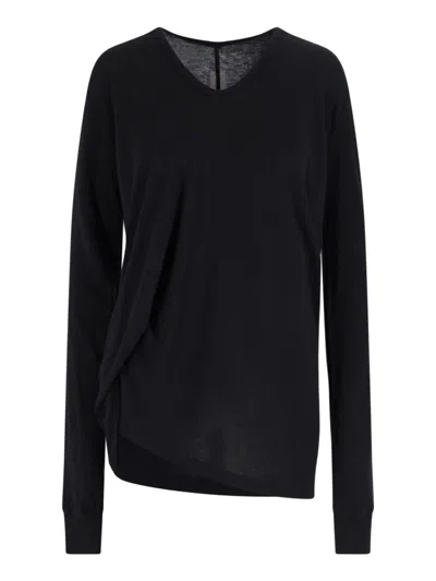 RICK OWENS ASYMMETRICAL T-SHIRT