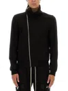 Rick Owens Bauhaus Organic Cotton Zip-up Sweatshirt In Black