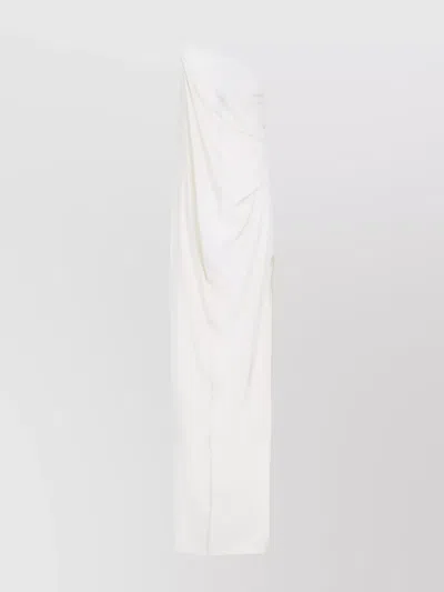RICK OWENS ATHENA ARROWHEAD DRAPED ONE SHOULDER DRESS