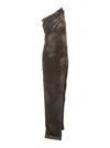 Rick Owens Athena Arrowhead Gown In Brown