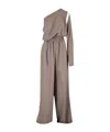 Rick Owens Athena One-shoulder Jumpsuit In Gray