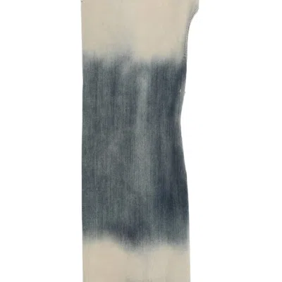 Rick Owens Athena Dress Hustler Degrade Stretch Denim In Blue