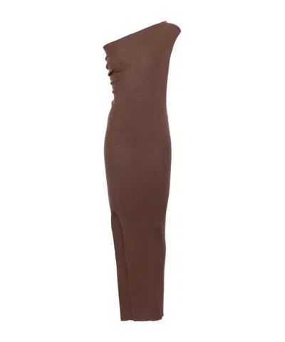 Rick Owens Athena Dress In Red