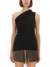 Rick Owens Athena Knit Top In Black