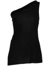 Rick Owens Athena T Asymmetric Top In Schwarz