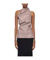 Rick Owens Athena One-shoulder Tank Tolp In Gray