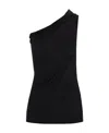 Rick Owens Athena T Asymmetric Top In Black
