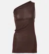 Rick Owens Athena One-shoulder Top In Brown