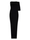 Rick Owens Athena Ribbed Knit Midi Day Dress In Black