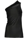 Rick Owens Athena T Asymmetric Top In Black