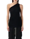 Rick Owens Athena T Asymmetric Top In Black