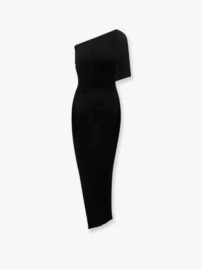 Rick Owens Athena Wool Dress In Black