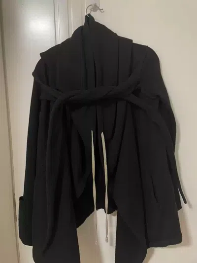 Pre-owned Rick Owens Authentic Wizard Hoodie In Black