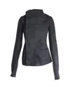 Rick Owens Avant Garde Jacket In Black Leather In Black