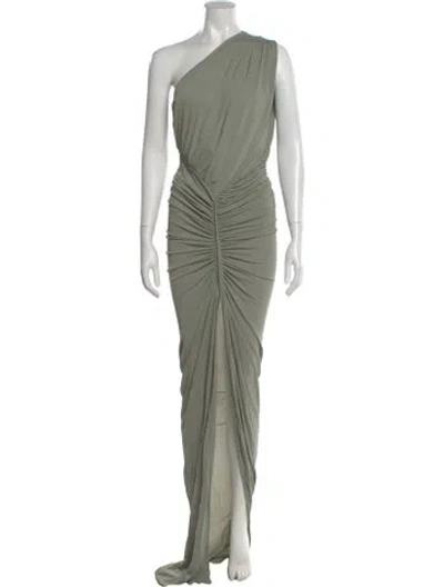 Pre-owned Rick Owens Avra Gown Long Dress W/ Tags In Green