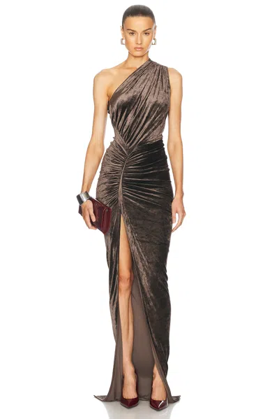 Rick Owens Avra Gown In Taupe