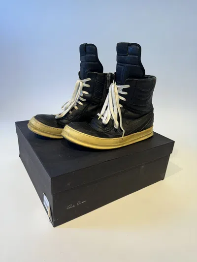 Pre-owned Rick Owens Aw09 Blister Dunks Shoes In Black