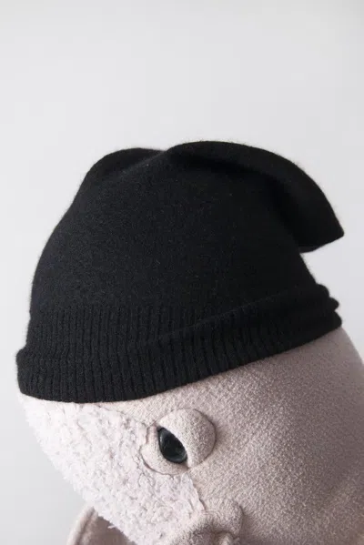 Pre-owned Rick Owens Aw14 Cashmere Beanie In Black