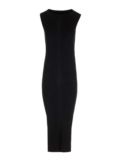 Rick Owens Babel Fitted Dress In Black