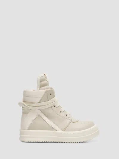 Rick Owens Baby's Babygeo Leather Sneakers In Neutral
