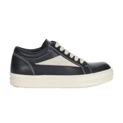 Pre-owned Rick Owens Babygeo Lido Vintage Sneaker Big Kid 'black Milk' | Kid's Size 30