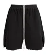 Rick Owens Boxers Organic Cotton Shorts In Black