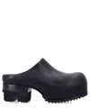 Rick Owens Mule With Chunky Sole And Closed Back In Black